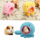 Maxbell Maxbell Octopus Shape Rat Hamster Bird Squirrel Warm Soft Bed Pet Toy House Pink