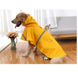 Maxbell Maxbell Reflective Dog Rain Coat Jacket Hooded Rainwear Poncho Slicker SM Yellow