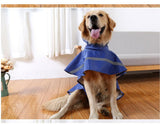 Maxbell Maxbell Reflective Dog Rain Coat Jacket Hooded Rainwear Poncho Slicker Blue-XS