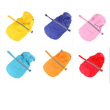 Maxbell Maxbell Reflective Dog Rain Coat Jacket Hooded Rainwear Poncho Slicker Sky Blue-S