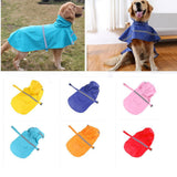 Maxbell Maxbell Reflective Dog Rain Coat Jacket Hooded Rainwear Poncho Slicker SM Orange