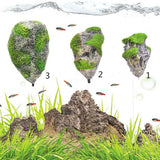 Maxbell Maxbell Aquarium Floating Rocks Suspended Stones Artificial Fish Tank Decoration L
