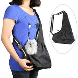 Maxbell Maxbell Cute Pet Dog Cat Puppy Sling Single-Shoulder Bag Carrier Holder Tote Black L