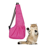 Maxbell Maxbell Pet Dog Cat Puppy Sling Single-Shoulder Bag Carrier Holder Tote Rose Red S