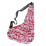Maxbell Maxbell Pet Dog Cat Puppy Sling Single-Shoulder Bag Carrier Holder Tote Red Letter M