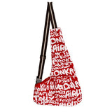 Maxbell Maxbell Pet Dog Cat Puppy Sling Single-Shoulder Bag Carrier Holder Tote Red Letter M