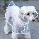 Maxbell Maxbell Pet Dog Puppy Rain Coat Clothes Hooded Waterproof Jacket Rainwear White XS