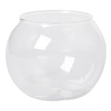 Maxbell Maxbell Round Transparent Crystal Glass Bowl Clear Sphere Vase Fish Tank Water