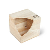 Maxbell Maxbell Small Pet Animal Natural Wooden Bed House for Hamster Mouse Gerbil Square