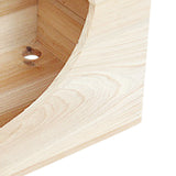 Maxbell Maxbell Small Pet Animal Natural Wooden Bed House for Hamster Mouse Gerbil Square