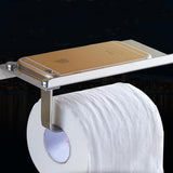 Maxbell Stainless Steel Bathroom Towel Toilet Paper Phone Holder Storage Tissue Hanger