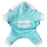 Maxbell Maxbell Pet Dog Cat Puppy Clothes Angel Hoodie Jumpsuit Coat Jacket Apparel Blue L