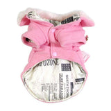 Maxbell Maxbell Pet Dog Cat Winter Thick Warm Woollen Coat Jacket Clothes Apparel Pink L