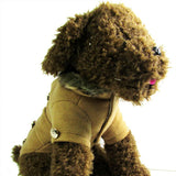 Maxbell Maxbell Puppy Pet Dog Cat Winter Thick Warm Winter Coat Jacket Clothes Apricot M