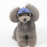 Maxbell Maxbell Small Fresh Blue Striped Baseball Cap for Pet Dog Outdoor Accessories L