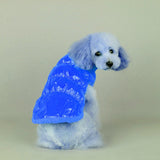 Maxbell Maxbell Pet Dog Puppy Cat Clothing Supplies Winter Warm Padded Coat Down Jacket Vest Apparel Outfit Blue XS