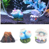 Maxbell Maxbell Super Sucker Mounted Underwater Volcano Aquarium Ornament Fish Tank Decor