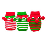 Maxbell Maxbell Pet Cat Dog Christmas Clothes Knitted Sweater Coat Hoodie Apparel Red XXS