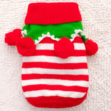 Maxbell Maxbell Pet Cat Dog Christmas Clothes Knitted Sweater Coat Hoodie Apparel Red M