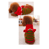 Maxbell Maxbell Pet Cat Dog Christmas Clothes Knitted Sweater Hoodie Apparel Red Green XXS