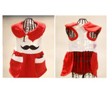 Maxbell Maxbell Cute Moustache Pattern Dog Puppy Dresses Skirt Pet Fancy Costume Clothes XS