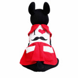 Maxbell Maxbell Cute Moustache Pattern Dog Puppy Dresses Skirt Pet Fancy Costume Clothes XS