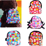 Maxbell Maxbell Pet Dog Puppy Outdoor Travel BackPack Dot Bag Carrier w/ Harness Red M