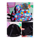 Maxbell Maxbell Pet Dog Puppy Outdoor Travel BackPack Dot Bag Carrier w/ Harness Coffee L