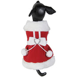 Maxbell Maxbell Pet Dog Christmas Santa Claus Model Dress Polyester Coat Cloth Puppy Vest S
