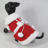 Maxbell Maxbell Pet Dog Christmas Santa Claus Model Dress Polyester Coat Cloth Puppy Vest L