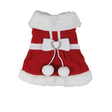 Maxbell Maxbell Pet Dog Christmas Santa Claus Model Dress Polyester Coat Cloth Puppy Vest XL