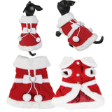 Maxbell Maxbell Pet Dog Christmas Santa Claus Model Dress Polyester Coat Cloth Puppy Vest XL
