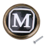 Maxbell Maxbell Vintage Cabinet Door Drawer Bin Dresser Handle Pull Knob Hardware Letter M