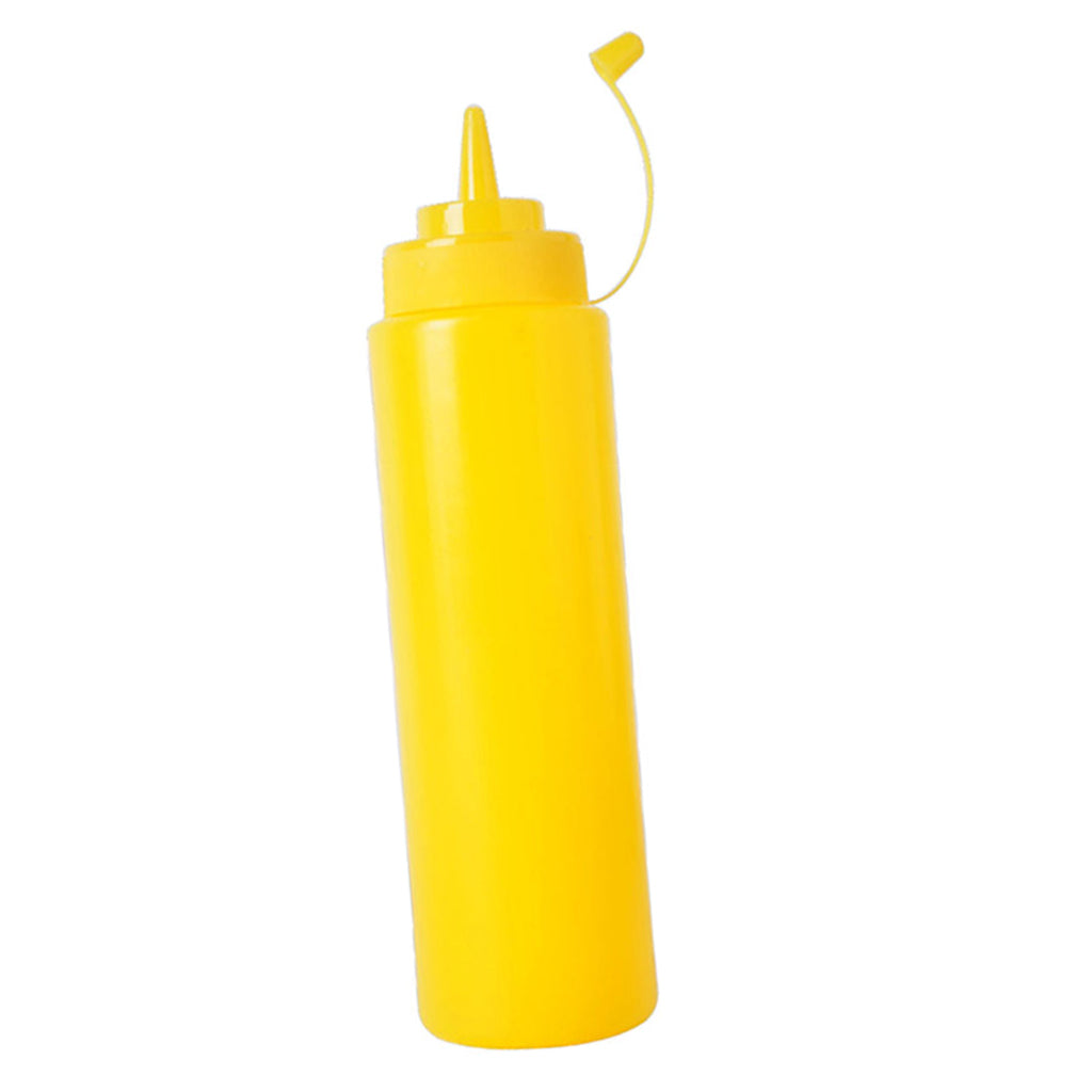 Maxbell Maxbell Plastic Squeeze Bottle Ketchup Mustard Sauce Vinegar Dispenser Yellow 240ml