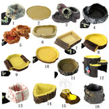 Maxbell Maxbell Reptile Feeding Bowl Food Water Resin Dish Pet Vivarium Tortoise Gecko #1