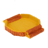 Maxbell Maxbell Reptile Feeding Bowl Food Water Resin Dish Pet Vivarium Tortoise Gecko #9
