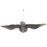 Maxbell 2Pcs Realistic Flying Bird Hawk Decoy Pigeon Crow Scarecrow Hunting Scarer