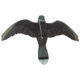 Maxbell 2Pcs Realistic Flying Bird Hawk Decoy Pigeon Crow Scarecrow Hunting Scarer