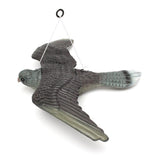 Maxbell 2Pcs Realistic Flying Bird Hawk Decoy Pigeon Crow Scarecrow Hunting Scarer