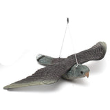 Maxbell 2Pcs Realistic Flying Bird Hawk Decoy Pigeon Crow Scarecrow Hunting Scarer