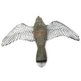 Maxbell 2Pcs Realistic Flying Bird Hawk Decoy Pigeon Crow Scarecrow Hunting Scarer