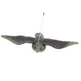 Maxbell 2Pcs Realistic Flying Bird Hawk Decoy Pigeon Crow Scarecrow Hunting Scarer