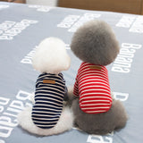 Maxbell Maxbell Pet Clothes Dog Cat Classic Stripe T-shirt Sweater Pet Autumn Apparel DBl S