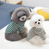 Maxbell Maxbell Pet Clothes Dog Cat Classic Stripe T-shirt Sweater Pet Autumn ApparelGryXXL