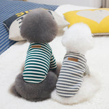 Maxbell Maxbell Pet Clothes Dog Cat Classic Stripe T-shirt Sweater Pet Autumn ApparelGryXXL