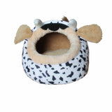 Maxbell Maxbell Soft Pet Kennel Cute Cow Warm Pet Bed House Small Dog Cat Bed Puppy House S