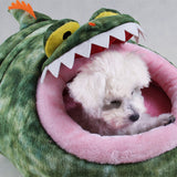 Maxbell Maxbell Soft Pet Kennel Cute Crocodile Warm Bed House Small Dog Cat Puppy House M