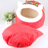 Maxbell Maxbell Soft Pet Kennel Cute Reindeer Warm Bed House Small Dog Cat Puppy House L