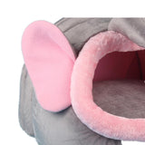 Maxbell Maxbell Soft Pet Kennel Cute Elephant Warm Bed House Small Dog Cat Puppy House S