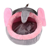 Maxbell Maxbell Soft Pet Kennel Cute Elephant Warm Bed House Small Dog Cat Puppy House S